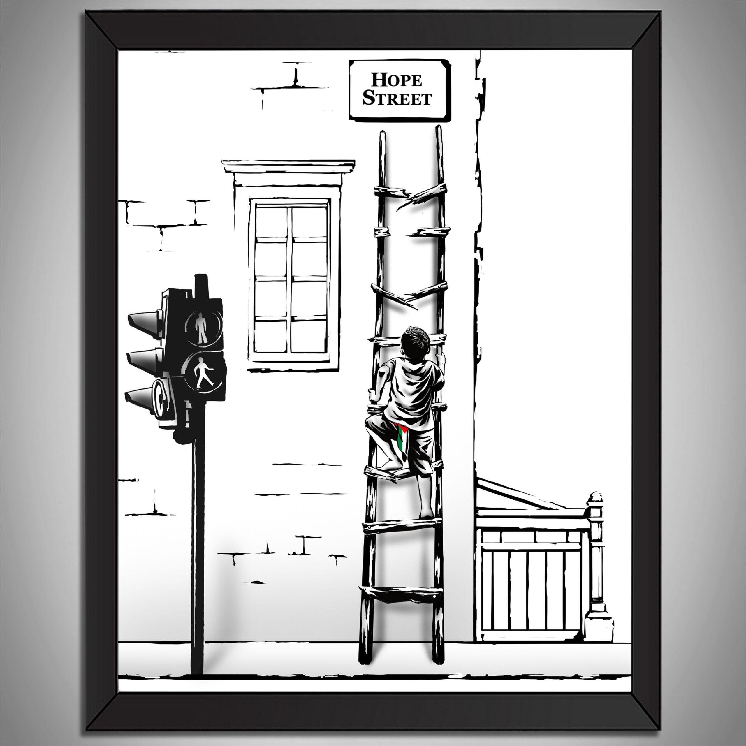 hope street black frame