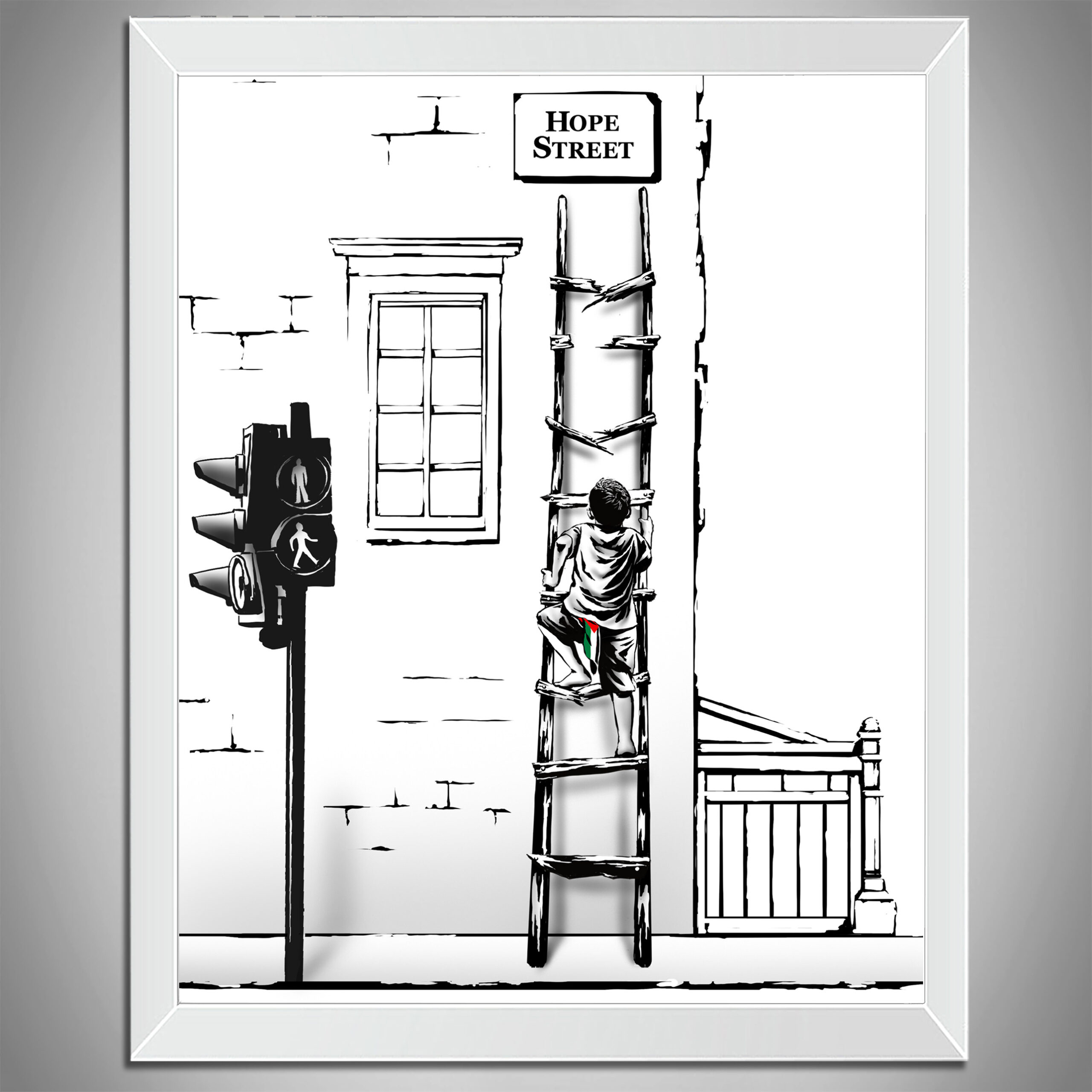 hope street white frame